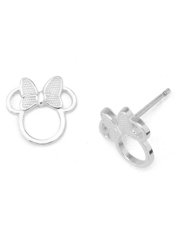 Disney Sterling Silver Minnie Mouse Stud Earrings