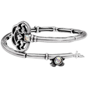 Alex And Ani Key Wrap Silver One Size Bracelet V18WK01RS