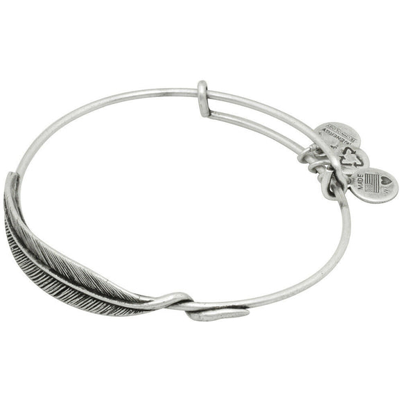 Quill Feather Wrap (Rafaelian Silver Finish) Bracelet